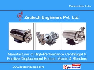 Manufacturer of High-Performance Centrifugal & Positive Displacement Pumps, Mixers & Blenders 