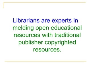 New Role for Librarians?