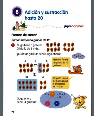 matemáticas método Singapur 1 básico