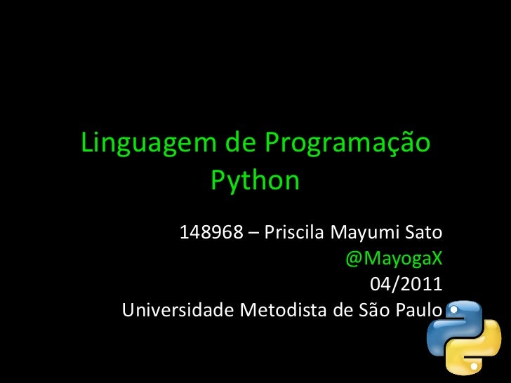 Apresentando a Linguagem de Programação Python