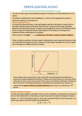 Photo-Elctric Effect | PDF