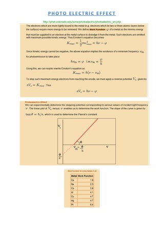 Photo-Elctric Effect | PDF
