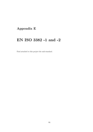 Appendix E
EN ISO 3382 -1 and -2
Find attached to this project the said standard.
93
 