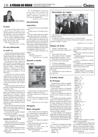 O Centro - n.º 31 – 11.07.2007