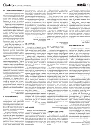 O Centro - n.º 31 – 11.07.2007