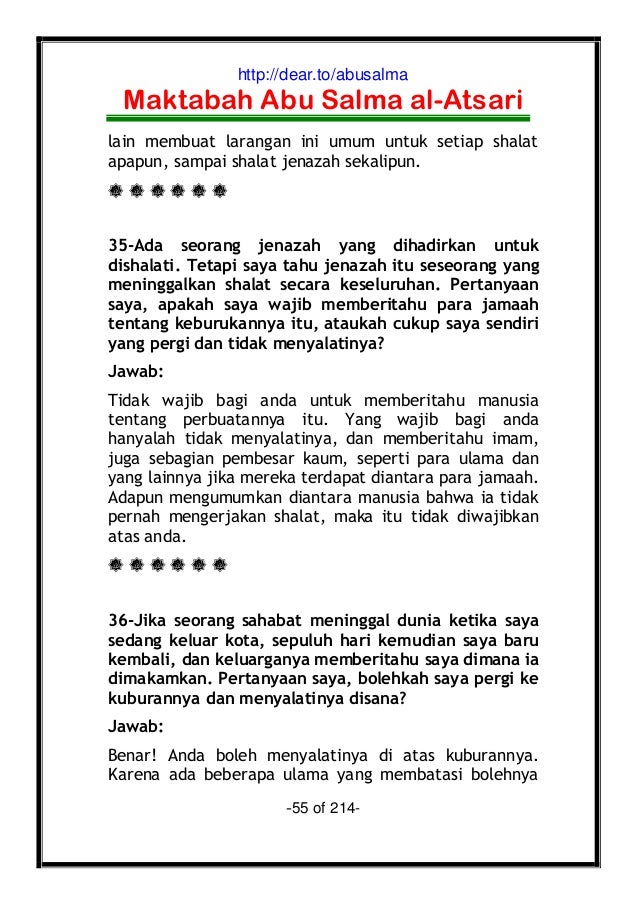 148 Fatwa Fatwa Seputar Jenazah
