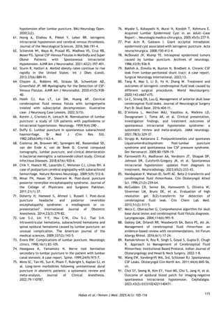 Cerebrospinal Fluid Leakage Post-Lumbar Puncture: A Narrative Review | PDF