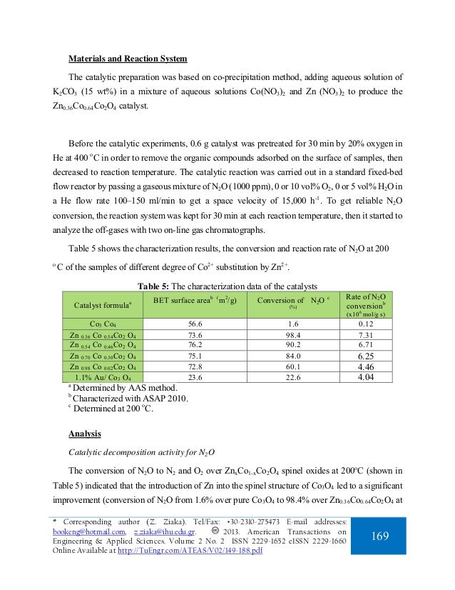Catalytic of N2O Best Achievable Methods and Processes