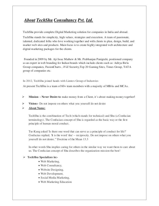 summer internship project_techshu digital consultancy other words for internship