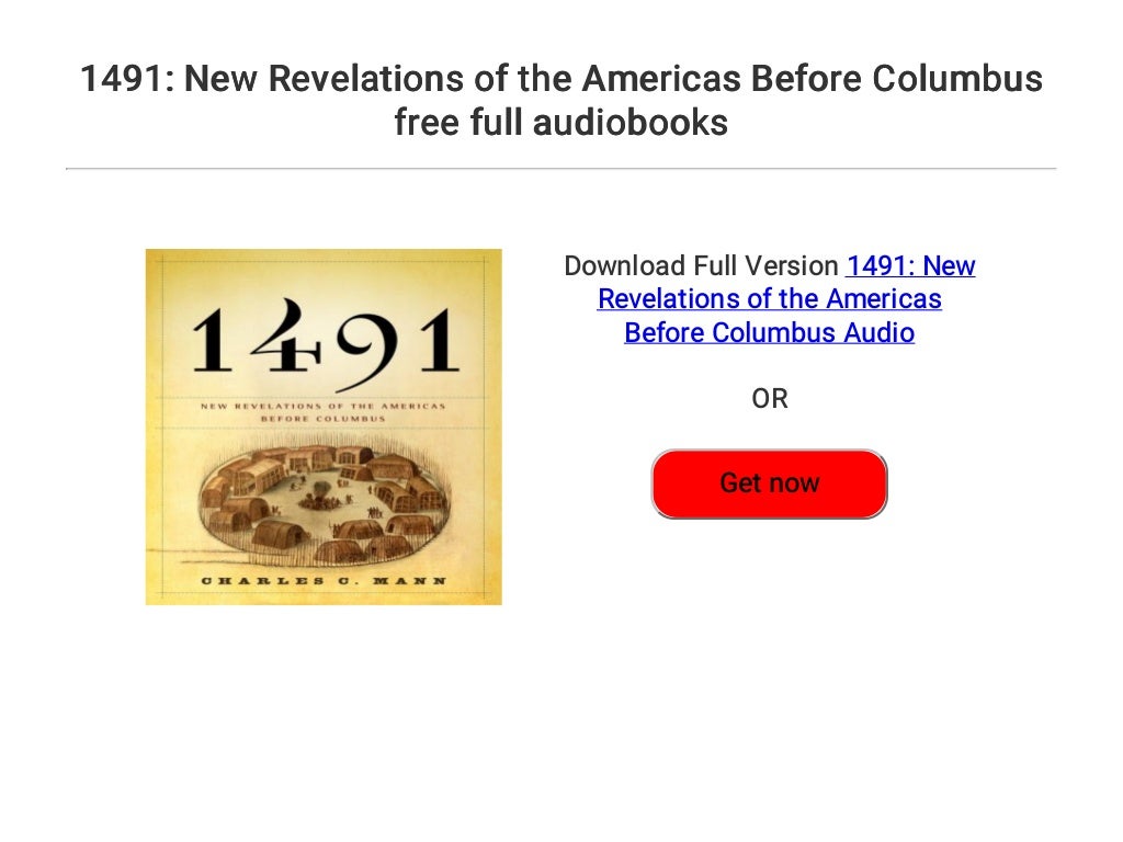 1491: New Revelations of the Americas Before Columbus free full audiobooks