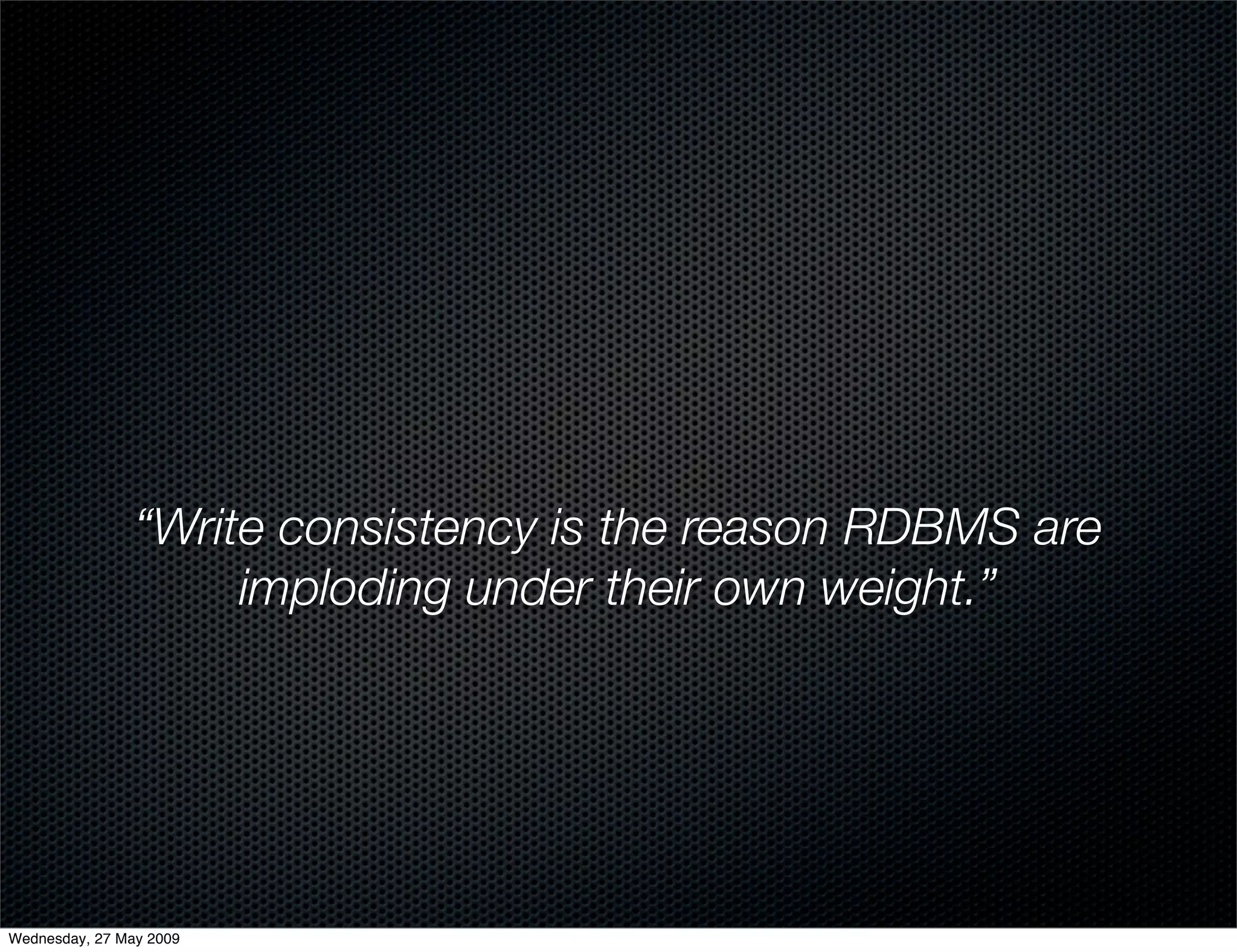 Alternative Databases