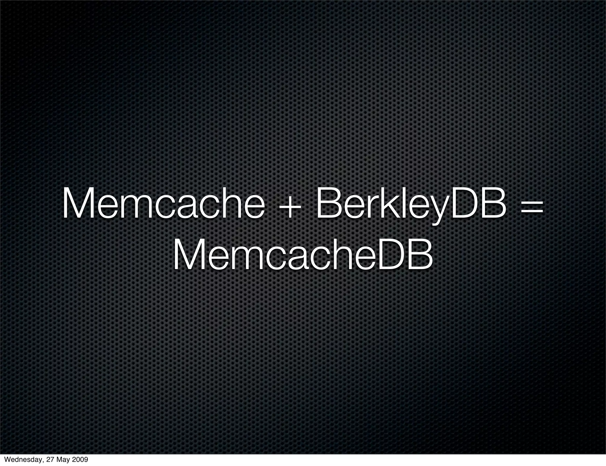 Alternative Databases