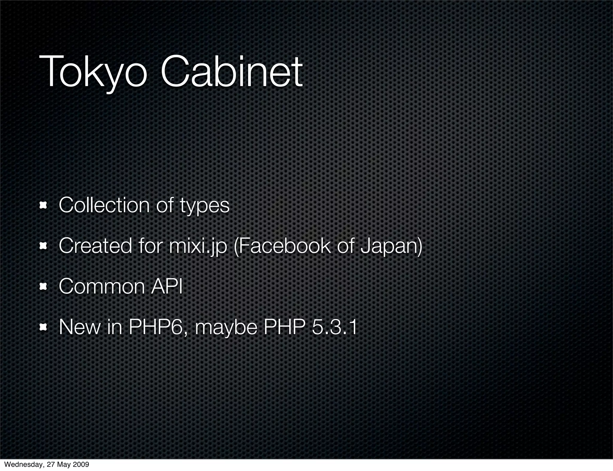 Alternative Databases