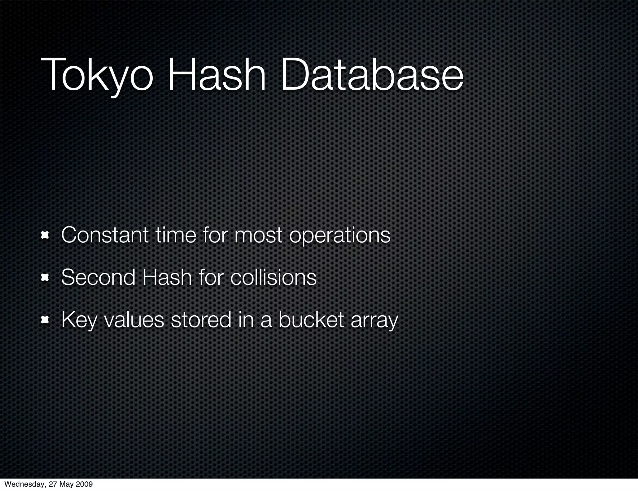 Alternative Databases