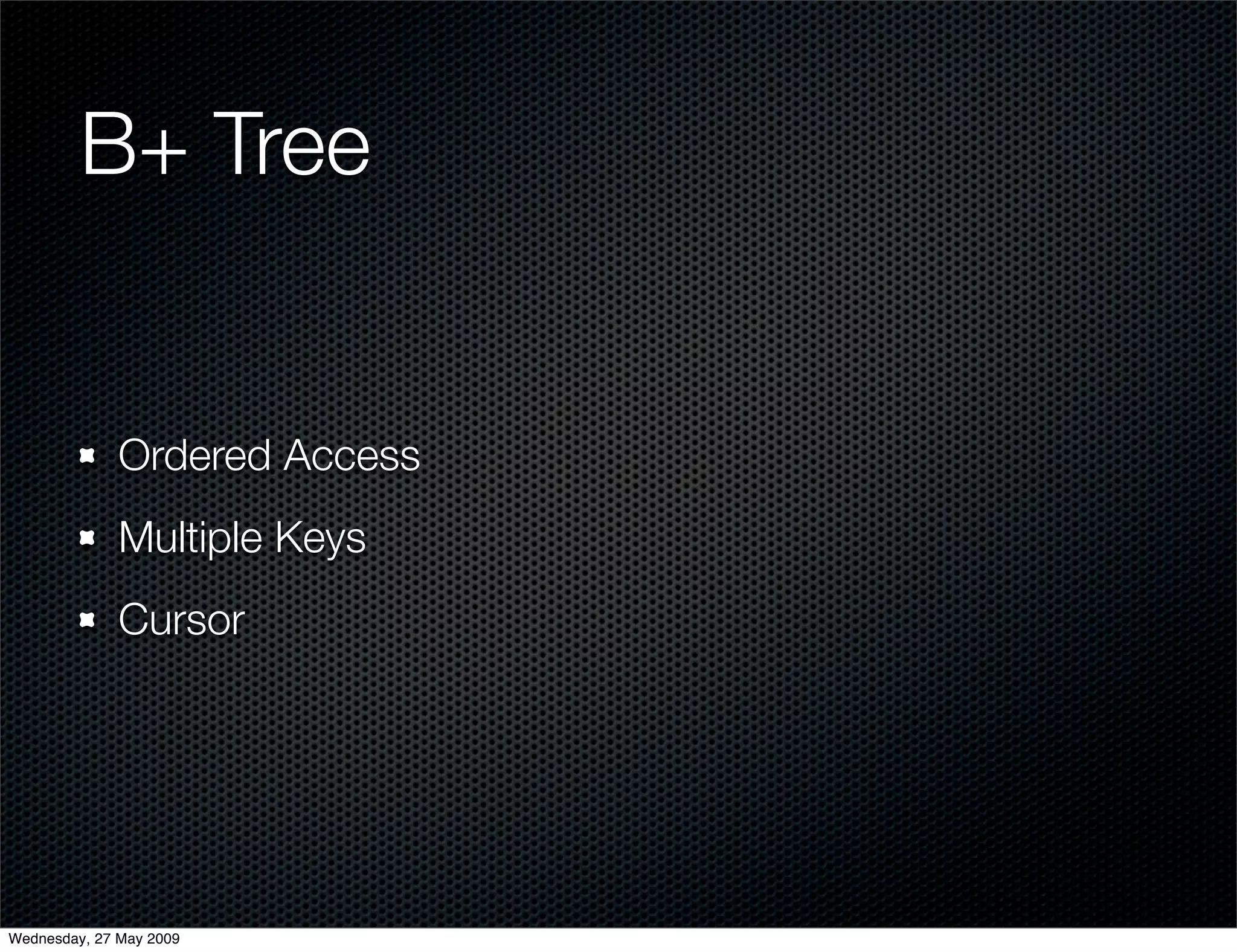 Alternative Databases