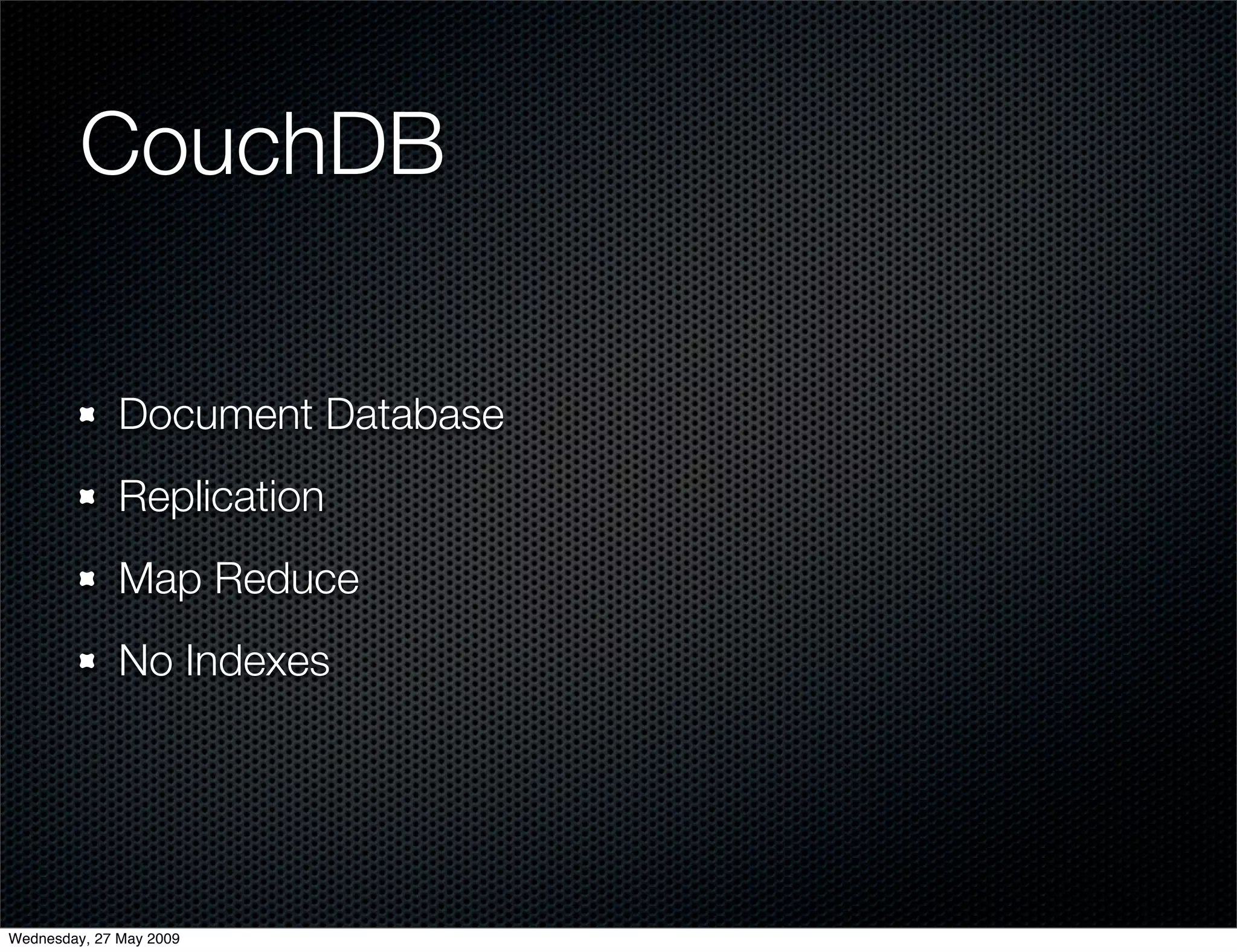 Alternative Databases