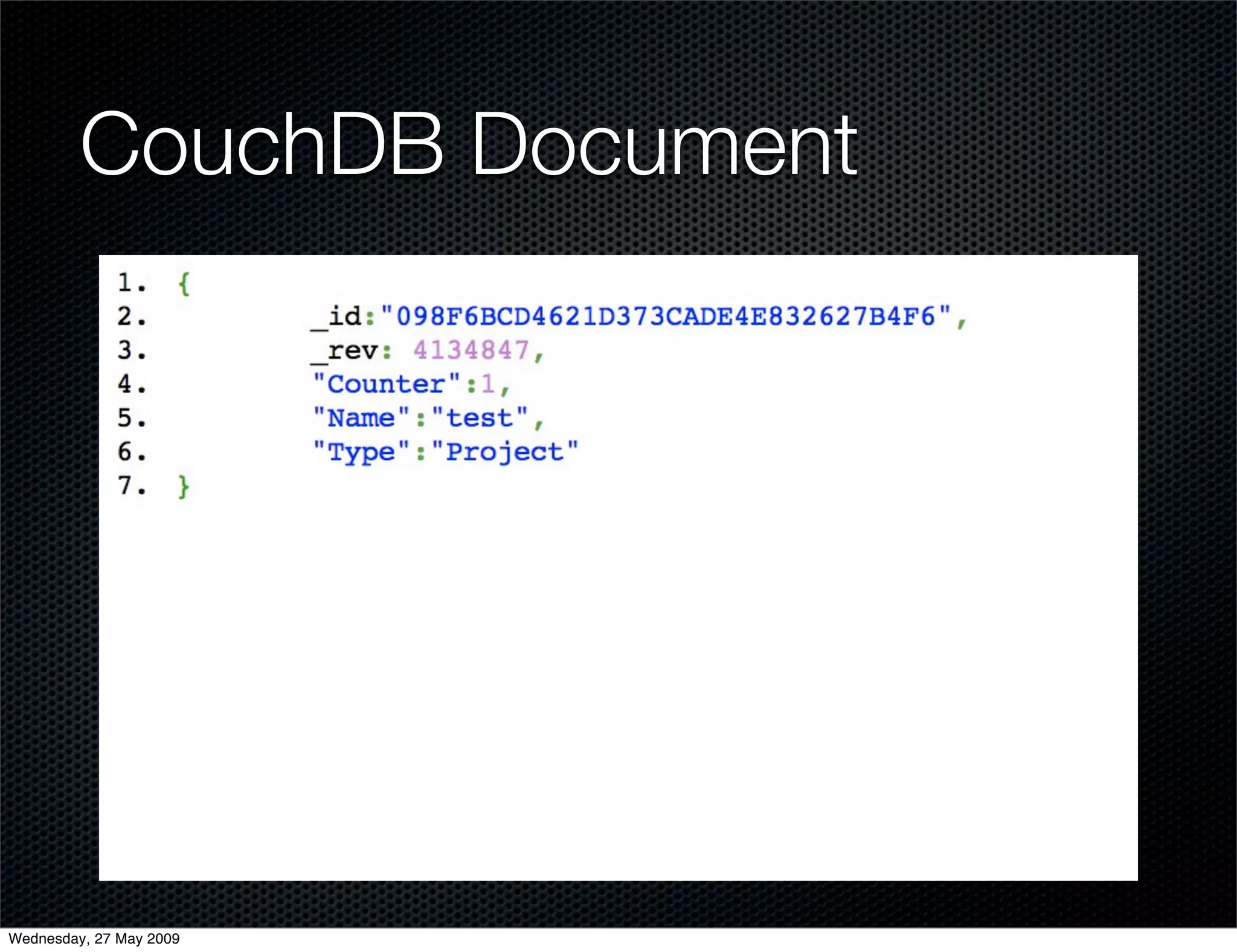 Alternative Databases