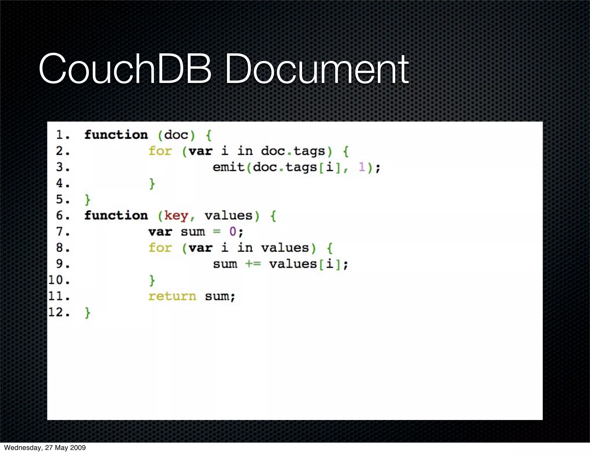 Alternative Databases