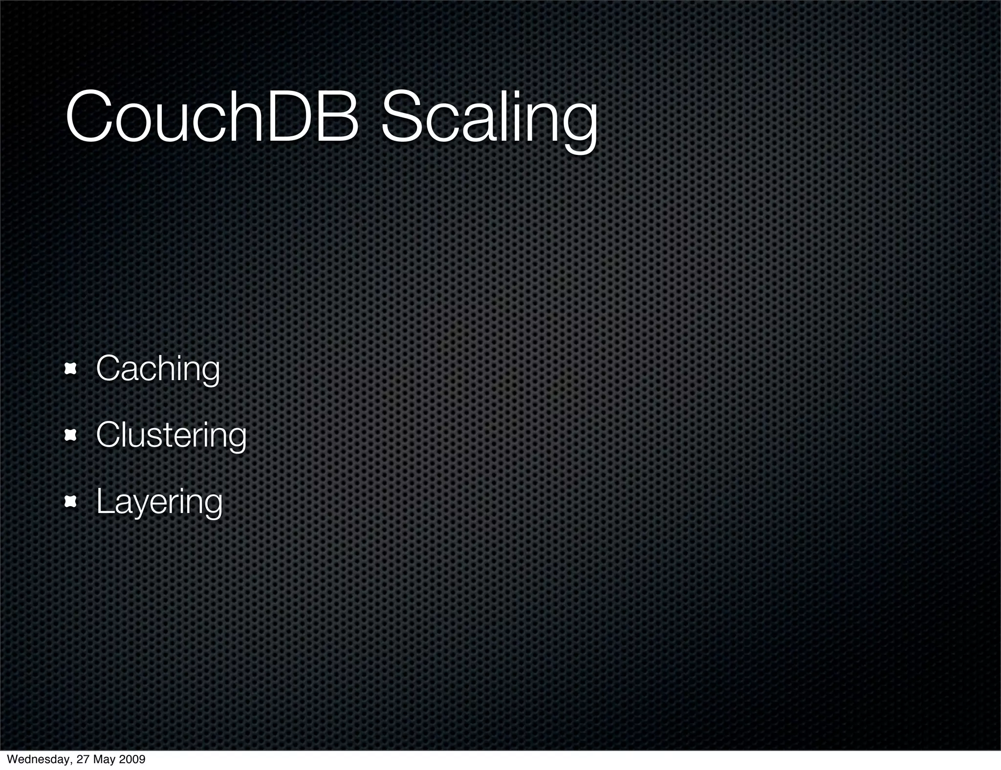 Alternative Databases