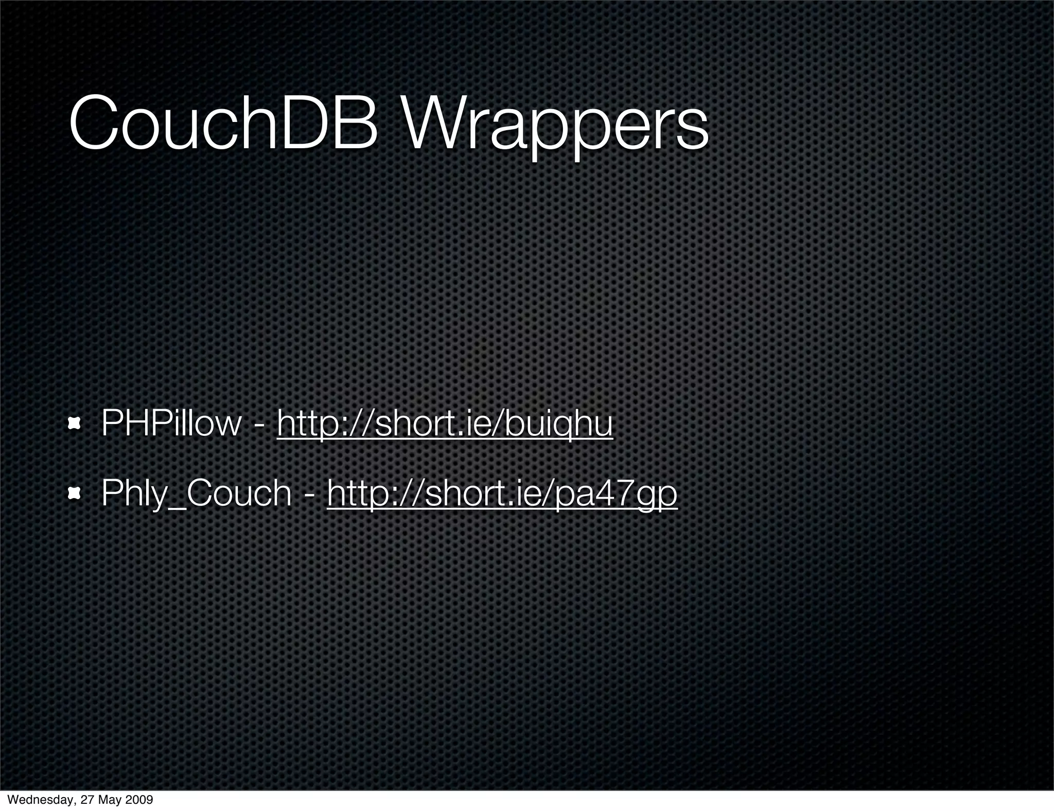 Alternative Databases