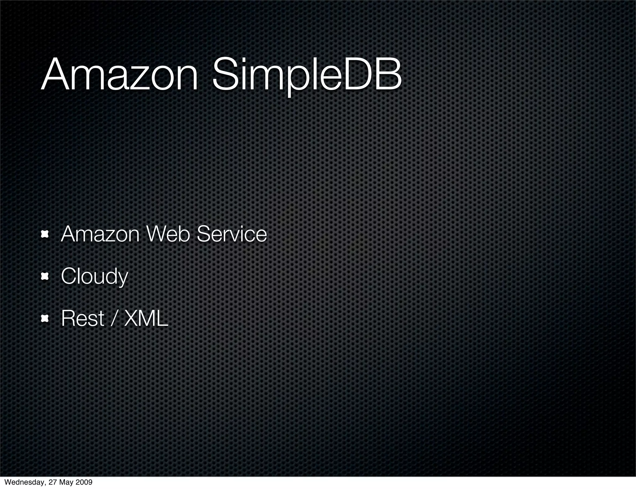 Alternative Databases