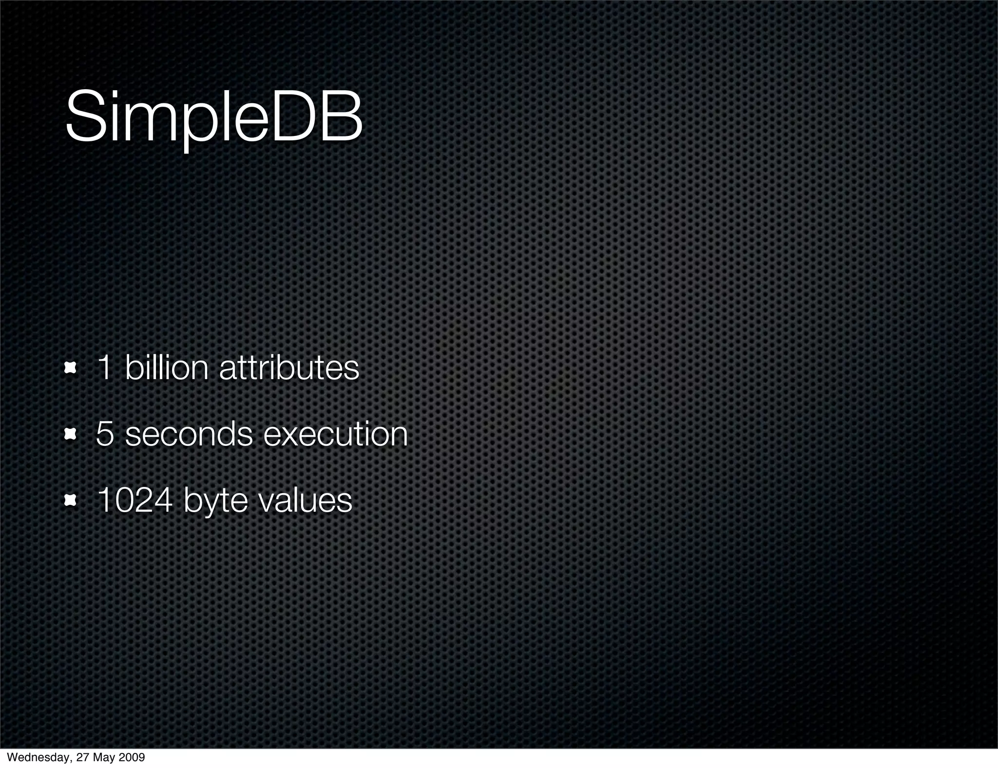 Alternative Databases