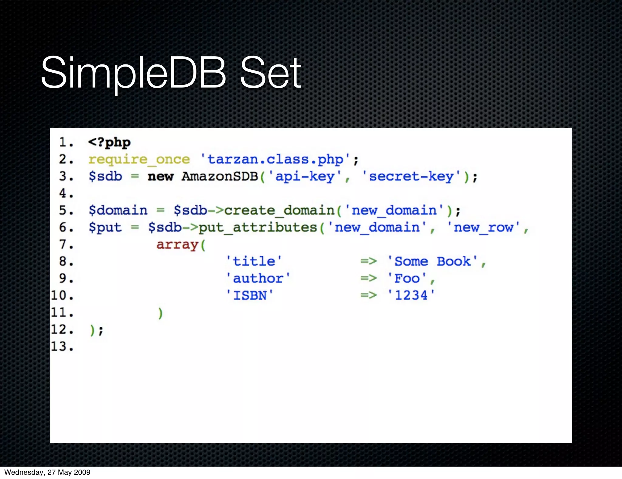 Alternative Databases