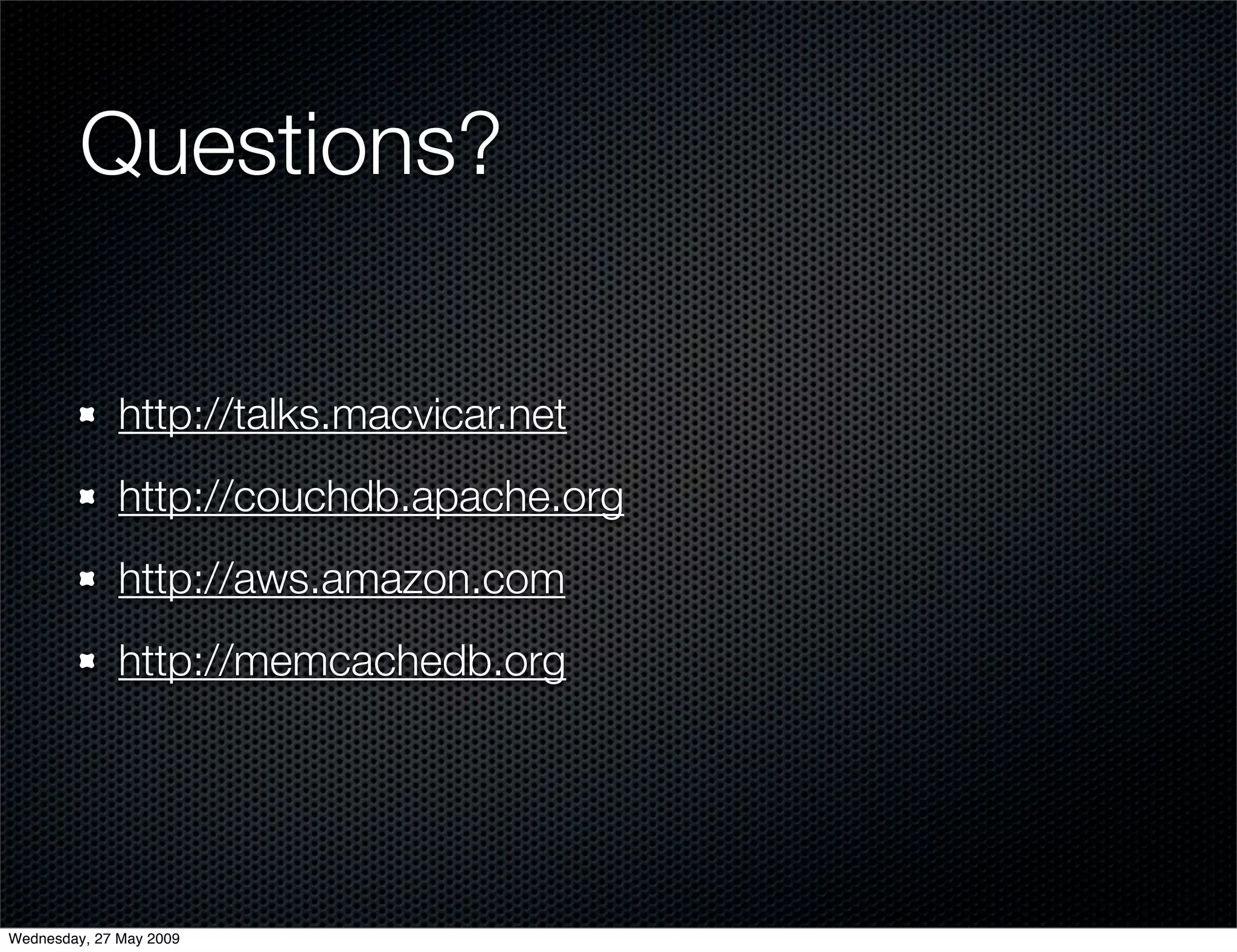 Alternative Databases