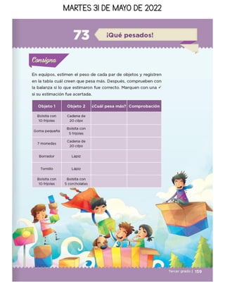 MARTES 31 DE MAYO DE 2022
 