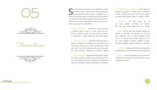 8
S
ão ideais para situações que requerem cuidado
aromático suave, e servem para todas as pessoas,
especialmente crianças, idosos e pessoas com a
saúde mais sensível. Não necessitam de diluição e podem
ser aplicados diretamente na pele. As opções de usos são
infinitas, basta usar a criatividade e criar suas próprias re-
ceitas. Aí vão algumas sugestões:
•  Spray Refrescante - Coloque em um frasco spray
e pulverize sobre o rosto e o corpo. Ótimo para re-
frescar e hidratar a pele. Se você manter o Hidrola-
to refrigerado, o efeito refrescante será ainda maior.
•  Tratamentos da pele - Hidrolatos são ótimos para a
limpeza, hidratação e tonificação da pele. Eficazes no
tratamento de manchas, feridas, queimaduras e rala-
dos. Apesar de serem poderosos, são suaves para usar
em áreas sensíveis e também em crianças e bebês.
•  GripeseResfriados-Sãoextremamenteúteis,epodem
ser usados no difusor, criando uma atmosfera que forta-
lece a imunidade e melhora a respiração. Na impossibili-
dadedeusododifusor,borrifeosHidrolatosnoambiente.
•  Lavagens bucais e gargarejos - Usados ​​para pro-
blemas nas gengivas e dentes, além de refrescar
o hálito. Também muito bom para dor de gargan-
ta. Basta diluir algumas gotas em água e utilizar.
•  Perfumes - Se você gosta de fa-
zer seus próprios perfumes, os Hidrola-
tos são uma ótima base para sua receita.
•  Olhos - Se sua vista está cansada, aplique Hi-
drolato em almofadas de algodão, em cima das
suas pálpebras com os olhos fechados. Rela-
xe por 10 minutos. Eles também podem ser usa-
dos ​​como lavagens oculares. Também é possí-
vel fazer lavagens oculares, diluindo o Hidrolato.
•  Lavanderia - Pode ser borrifado nas roupas antes
deserempassadas.Omesmovalepararoupasdecama.
•  Animais - Os Pets respondem bem ao uso dos Hi-
drolatos para tratamentos de muitas doenças e como
repelentes de insetos.
05
Formas de uso
Introdução
 