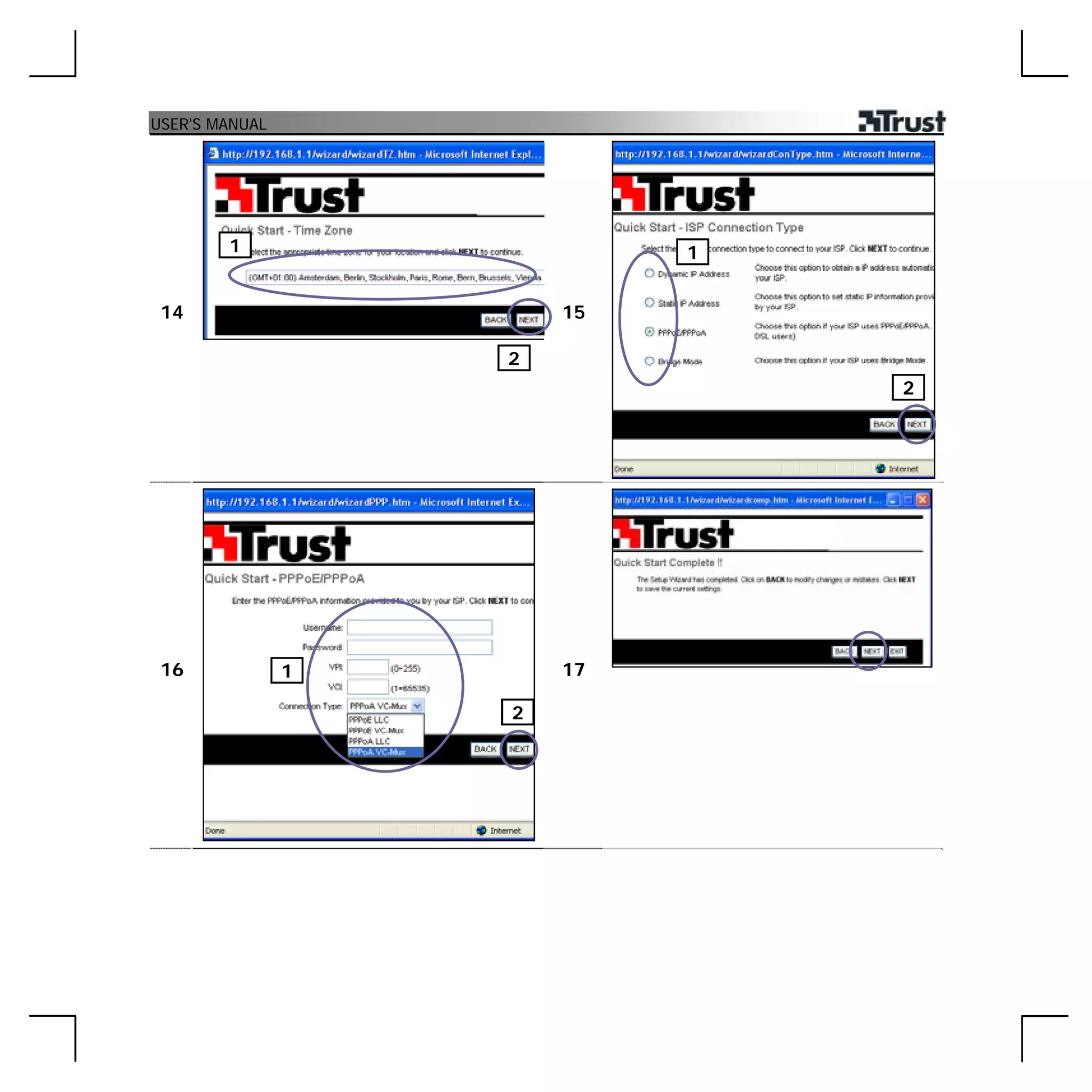 14954 Trust adsl 2+ modem-router md-4050 | PDF