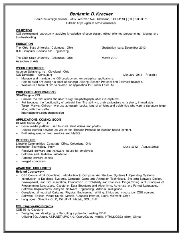 resume