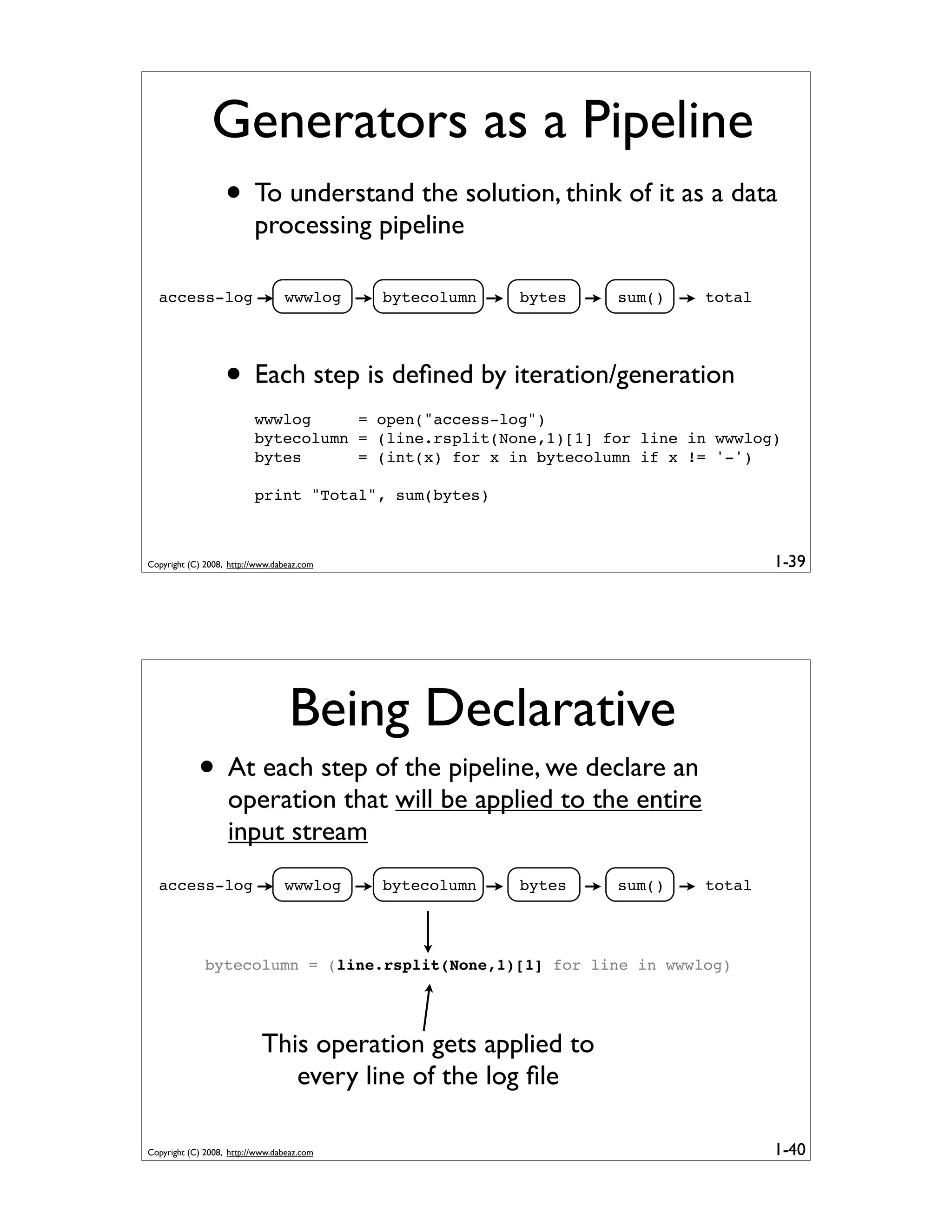 Generator Tricks for Systems Programmers