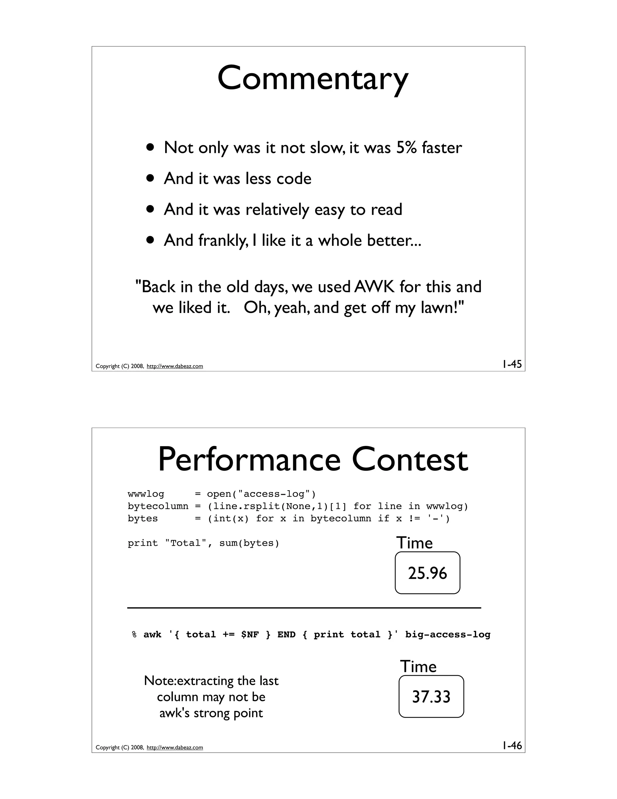 Generator Tricks for Systems Programmers