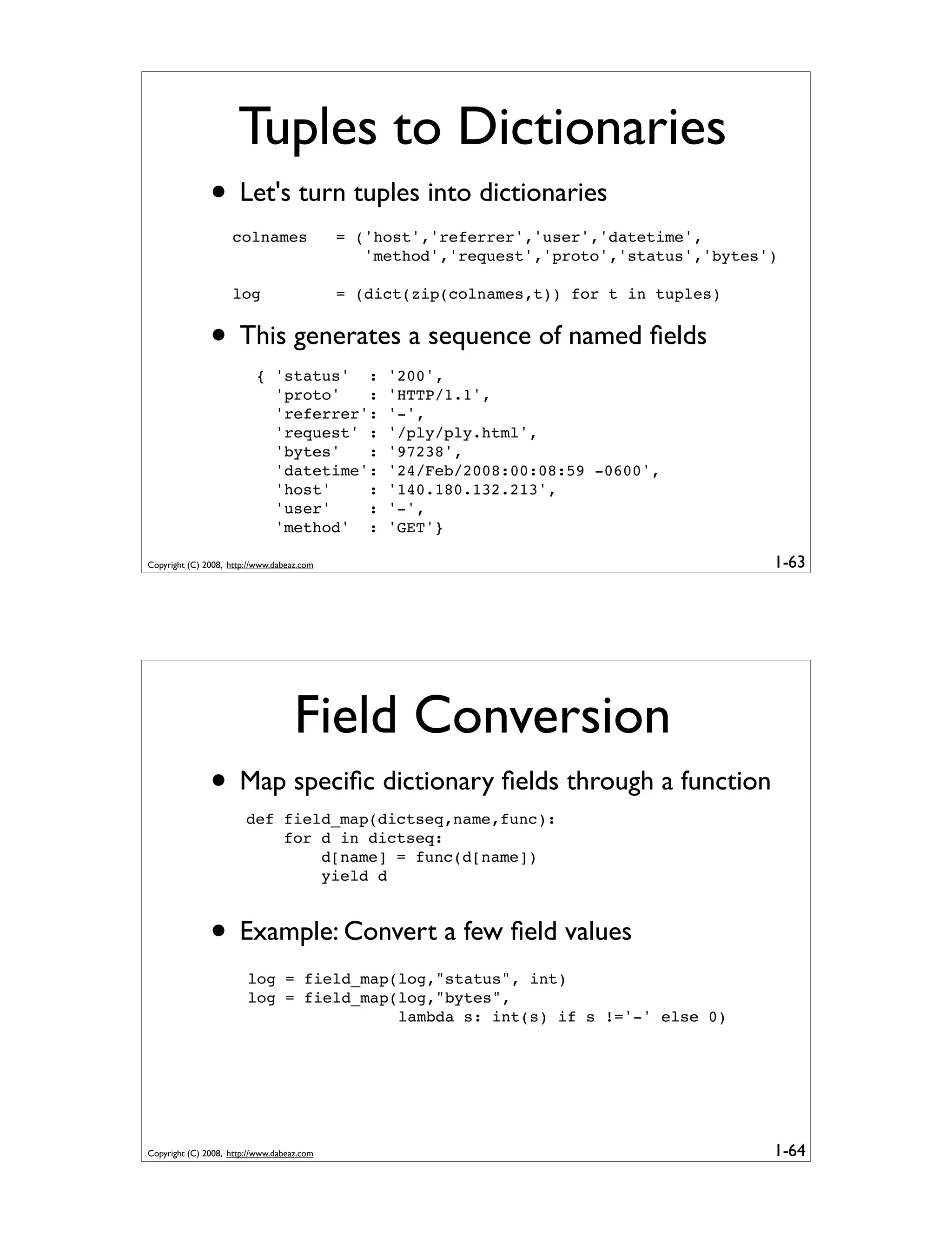 Generator Tricks for Systems Programmers