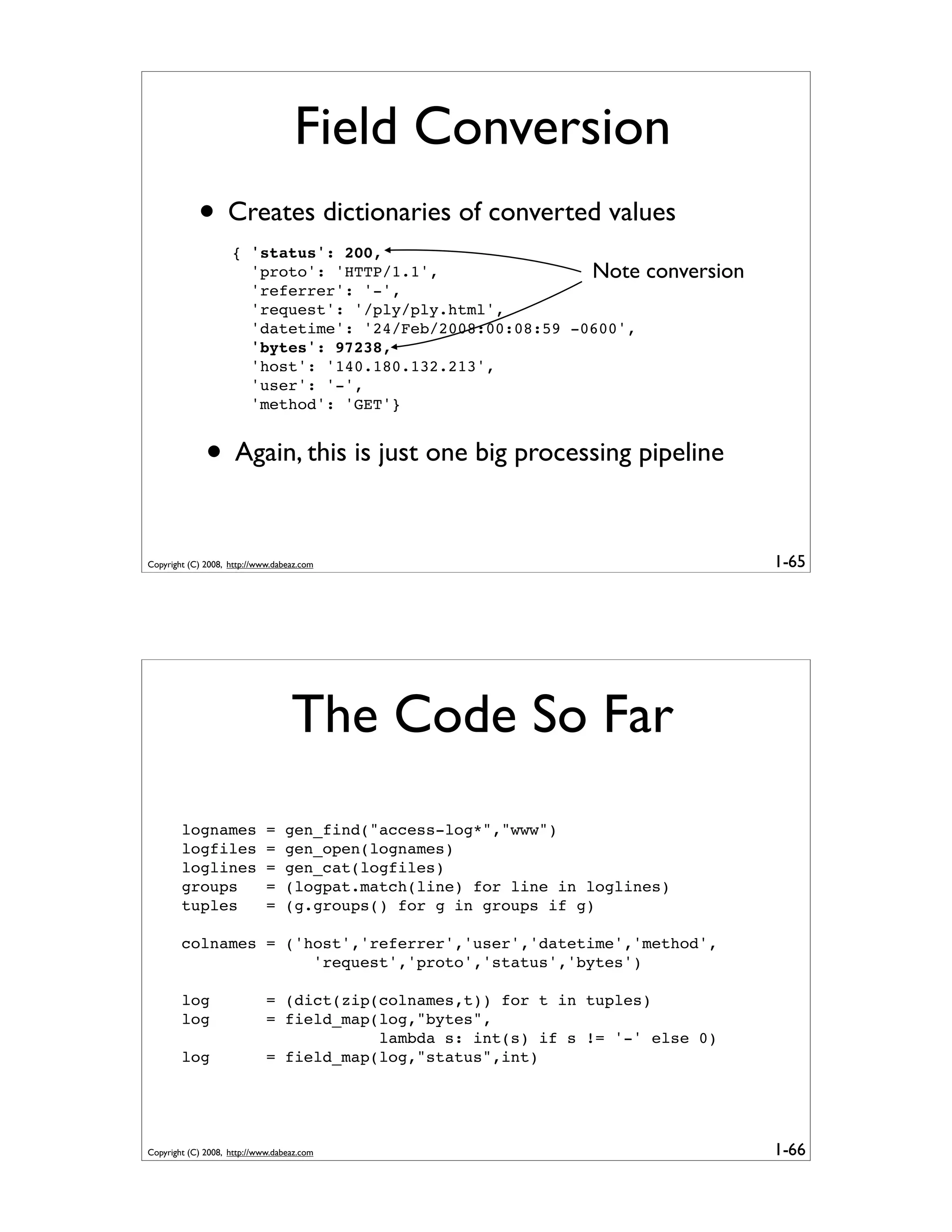 Generator Tricks for Systems Programmers