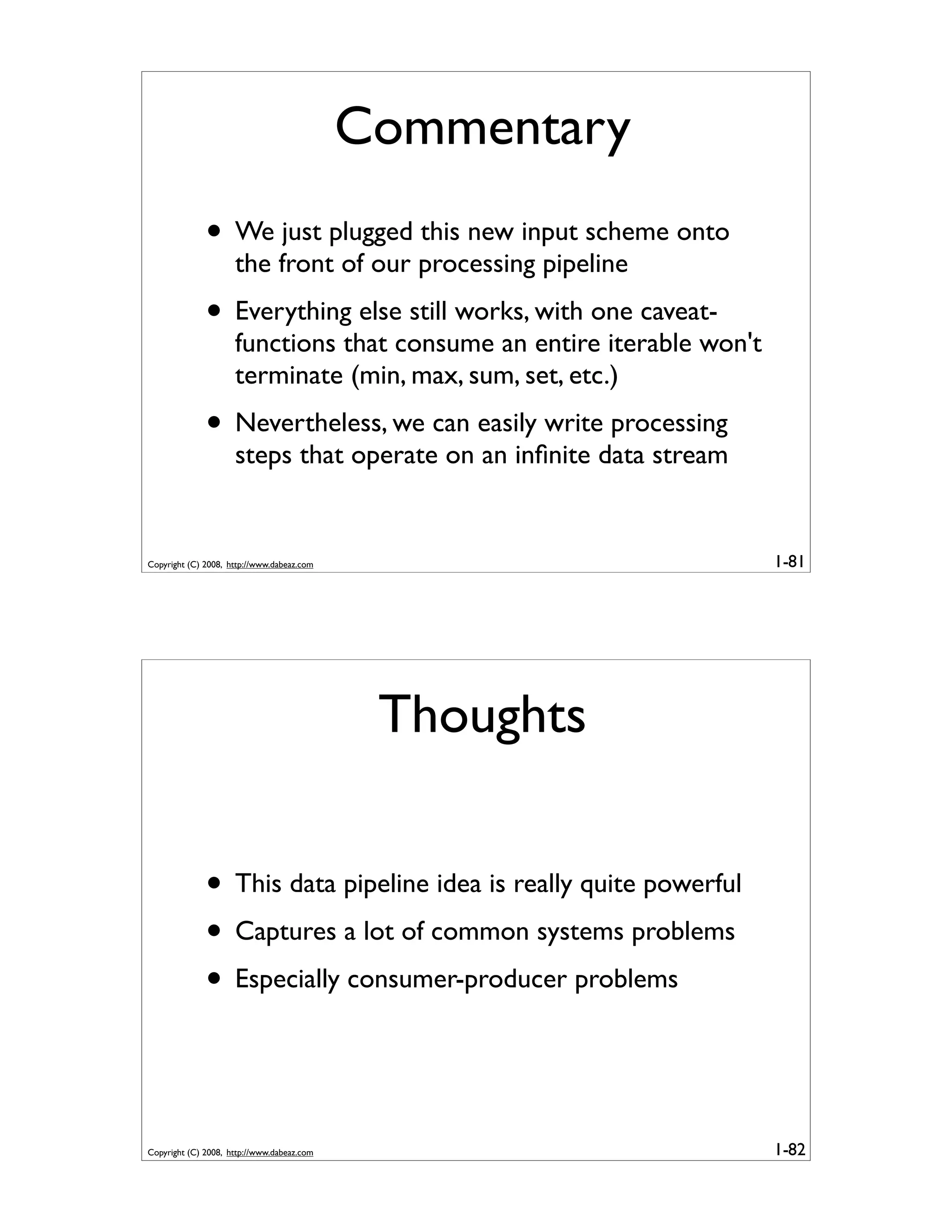 Generator Tricks for Systems Programmers