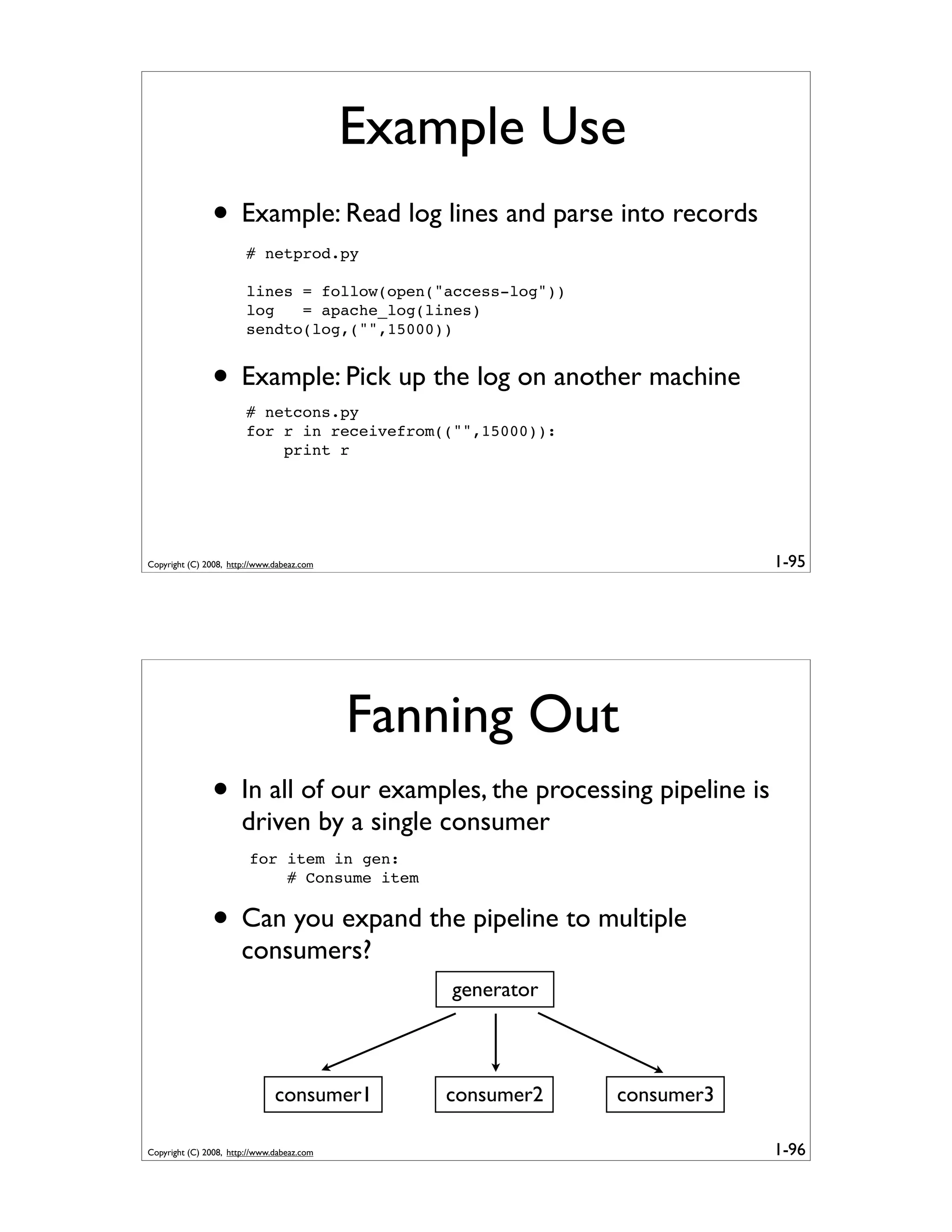 Generator Tricks for Systems Programmers