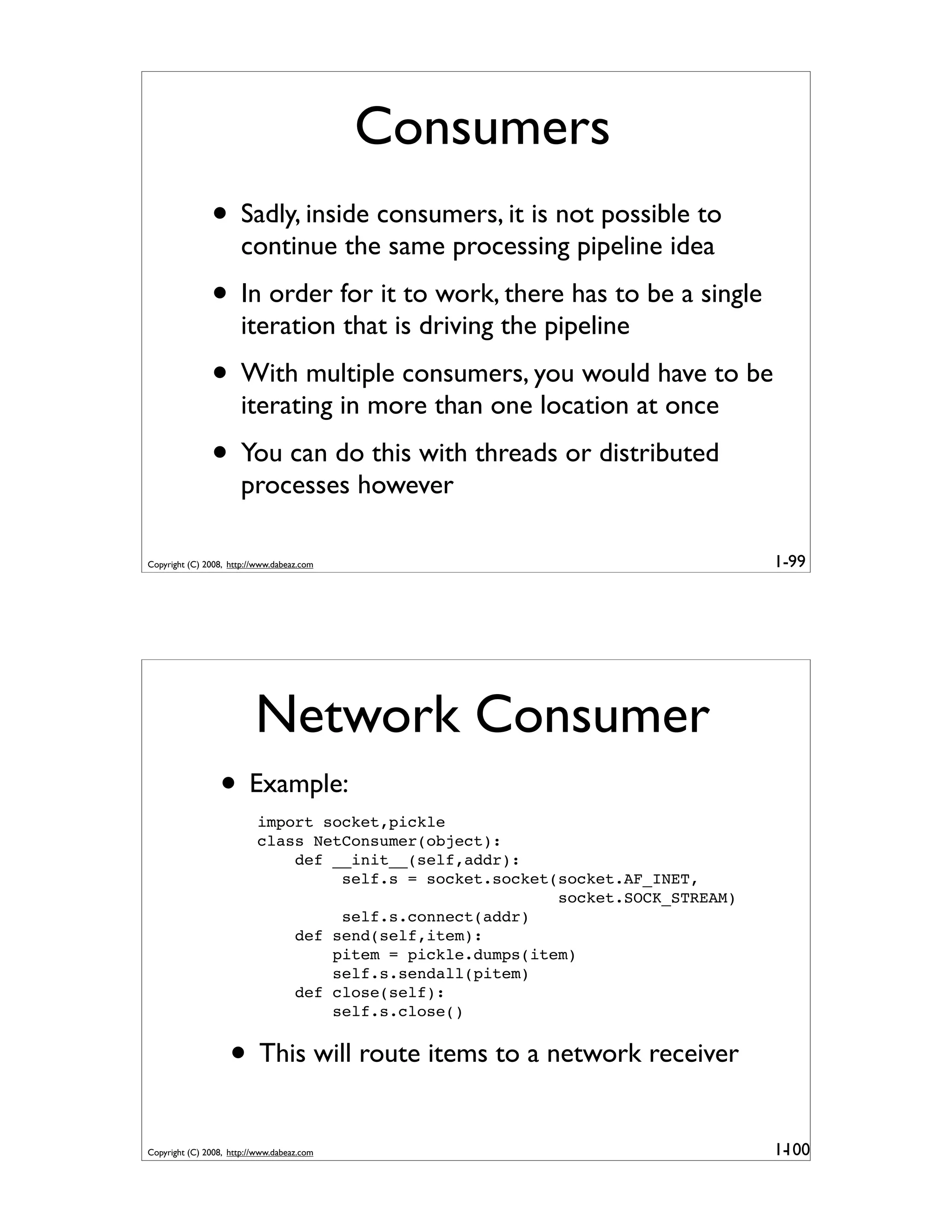 Generator Tricks for Systems Programmers