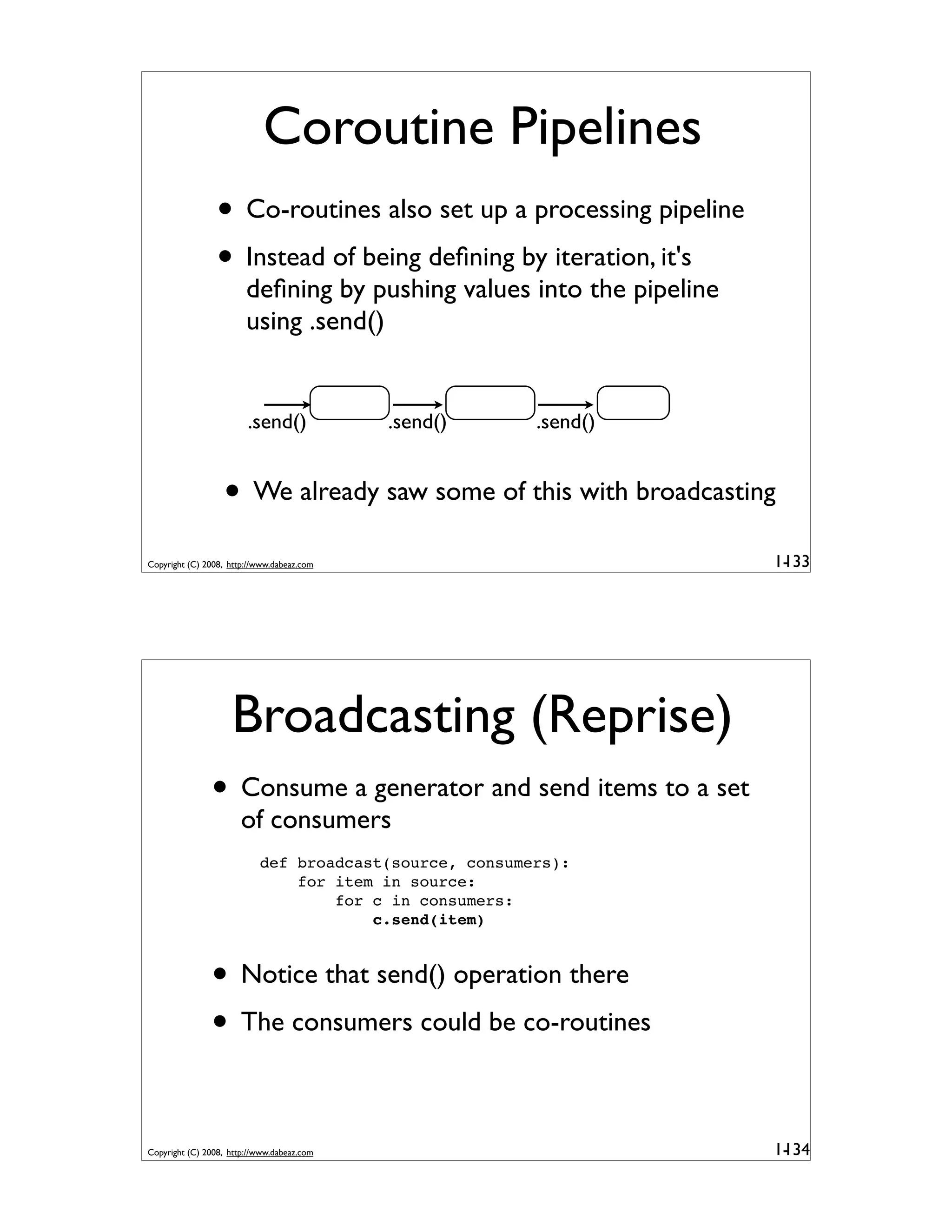 Generator Tricks for Systems Programmers