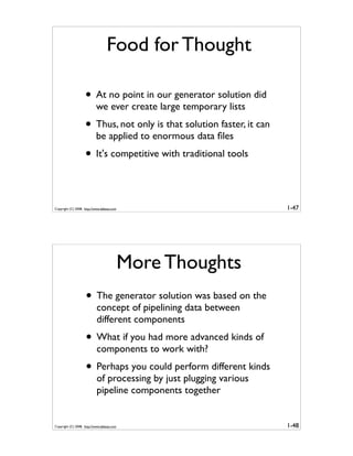 Generator Tricks for Systems Programmers