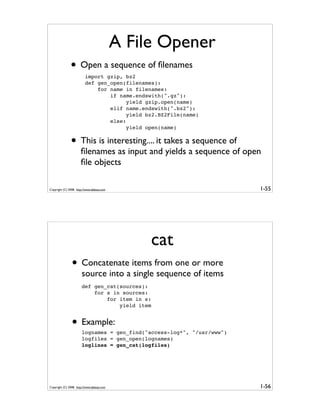 Generator Tricks for Systems Programmers