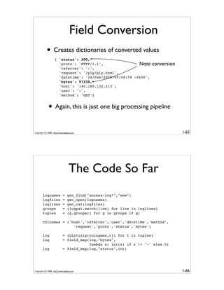 Generator Tricks for Systems Programmers