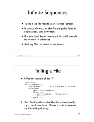 Generator Tricks for Systems Programmers