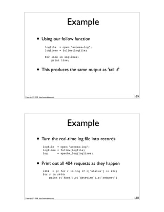 Generator Tricks for Systems Programmers