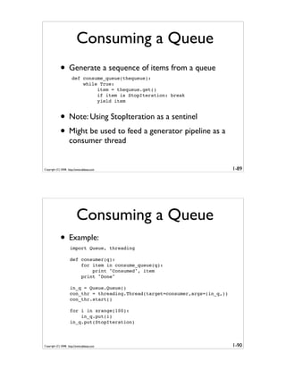 Generator Tricks for Systems Programmers