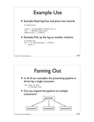 Generator Tricks for Systems Programmers