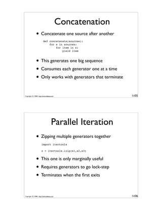 Generator Tricks for Systems Programmers