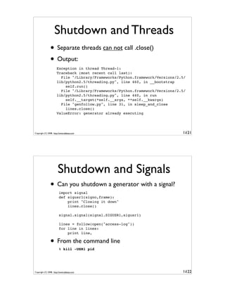 Generator Tricks for Systems Programmers