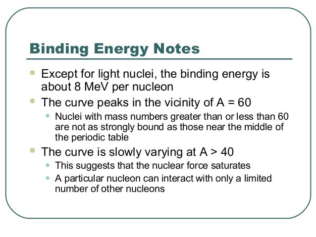 Curve of binding energy essay topics